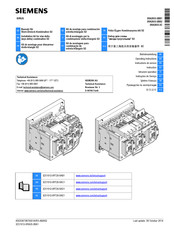 Siemens SIRIUS 3RA2933-2BB1 Instructivo