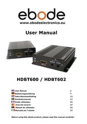 Ebode HDBT602 Guia Del Usuario