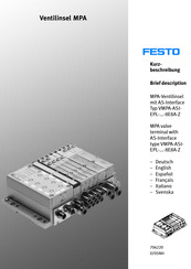 Festo VMPA-ASI-EPL-8E8A-Z Serie Manual De Instrucciones