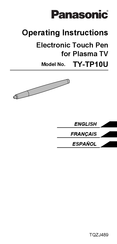 Panasonic TY-TP10U Instrucciones De Operación