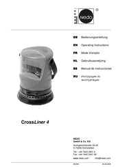 Nedo CrossLiner 4 Manual De Instrucciones