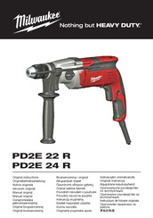 Milwaukee PD2E 22 R Manual Original