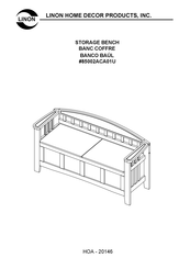 Linon 85002ACA01U Manual De Instrucciones