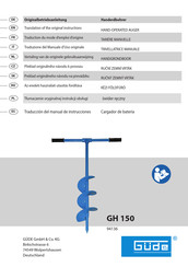 Gude GH 150 Traducción Del Manual De Instrucciones