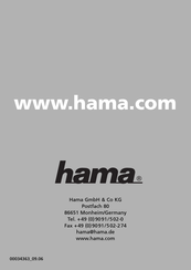 Hama 00034363 Manual De Instrucciones