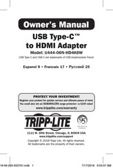 Tripp-Lite U444-06N-HD4K6W Manual Del Propietário