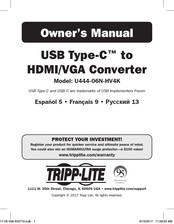 Tripp-Lite U444-06N-HV4K Manual Del Propietário