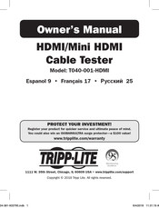 Tripp-Lite T040-001-HDMI Manual Del Propietário