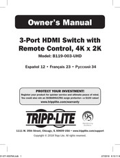 Tripp-Lite B119-003-UHD Manual Del Propietário