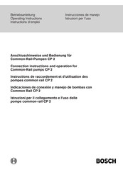 Bosch CP 2 Indicaciones De Conexión Y Manejo