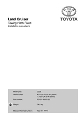 Toyota PZ401-J0552-00 Manual Del Usuario