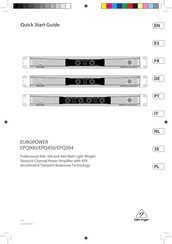 Behringer EUROPOWER EPQ304 Guía Rápida