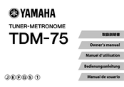 Yamaha TDM-75 Manual Del Usuario