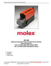 molex WS-1000 Manual De Operación