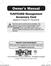 Tripp-Lite TLNETCARD El Manual Del Propietario