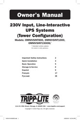 Tripp-Lite OMNIVSINT800 El Manual Del Propietario