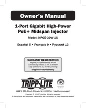 Tripp-Lite NPOE-30W-1G El Manual Del Propietario