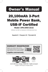 Tripp-Lite UPB-20K0-2U1C El Manual Del Propietario