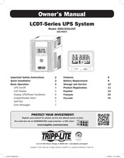 Tripp-Lite SMX1500LCDT El Manual Del Propietario