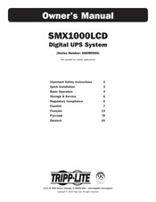 Tripp-Lite SMX1000LCD Manual Del Propietário