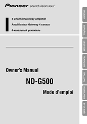 Pioneer ND-G500 Manual Del Propietário