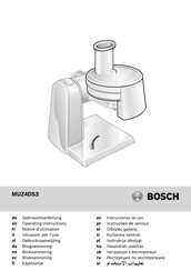 Bosch MUZ4DS3 Instrucciones De Uso