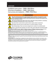 Cooper Lighting Solutions MSA Mesa Instrucciones De Instalación