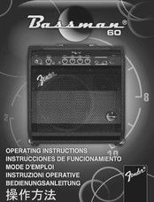 Fender Bassman 60 Instrucciones De Funcionamiento