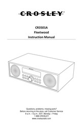 Crosley Fleetwood CR3501A Manual De Instrucciones