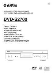 Yamaha DVD-S2700 Manual De Instrucciones