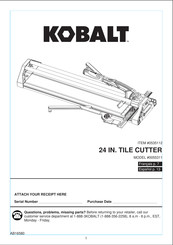 Kobalt 0055311 Manual De Instrucciones