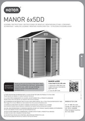 Keter MANOR 6x5DD Instrucciones De Montaje