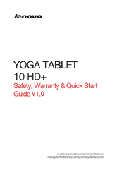 Lenovo YOGA TABLET 10 HD+ Manual Del Usuario