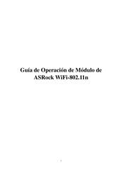 ASROCK WiFi-802.11n Guía De Operación