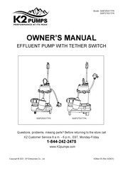 K2 Pumps SWF07501TPK Manual Del Usuario