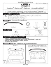 AVS Chrome Hood Shield Instrucciones De Instalación