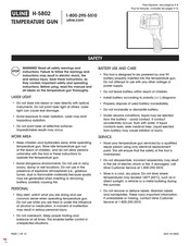 Uline H-5802 Manual Del Usuario