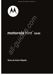 Motorola Hint QA3o Guia De Inicio Rapido