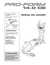 Pro-Form 14.0 CE Manual Del Usuario