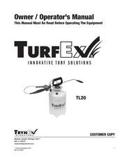 Trynex TurfEx TL20 Manual Del Propietário