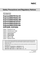 NEC EXP320S Precauciones De Uso