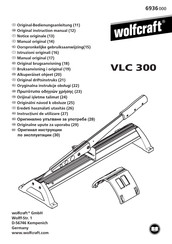 wolfcraft VLC 300 Manual Original