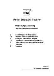 MIA TA 4712 Instrucciones De Uso E Instrucciones De Seguridad