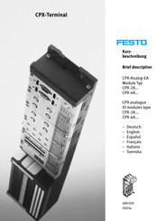 Festo CPX-4A Serie Manual De Instrucciones