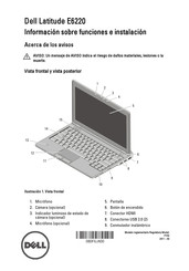 Dell Latitude E6220 Información Sobre Funciones E Instalación