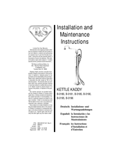 T&S B-0196 Instrucciones De Instalación Y Mantenimiento