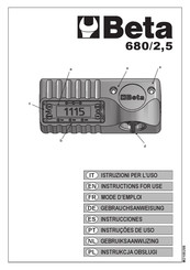 Beta 680/40 Instrucciones