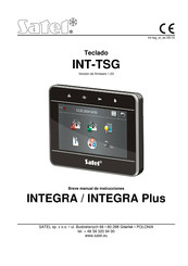 Satel INTEGRA INT-TSG Breve Manual De Instrucciones