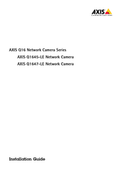 Axis Q1645-LE Guia De Instalacion