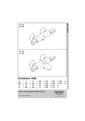 Grohe Grohtherm 1000 34 160 Manual De Instrucciones